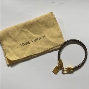 Louis Vuitton leather bracelet